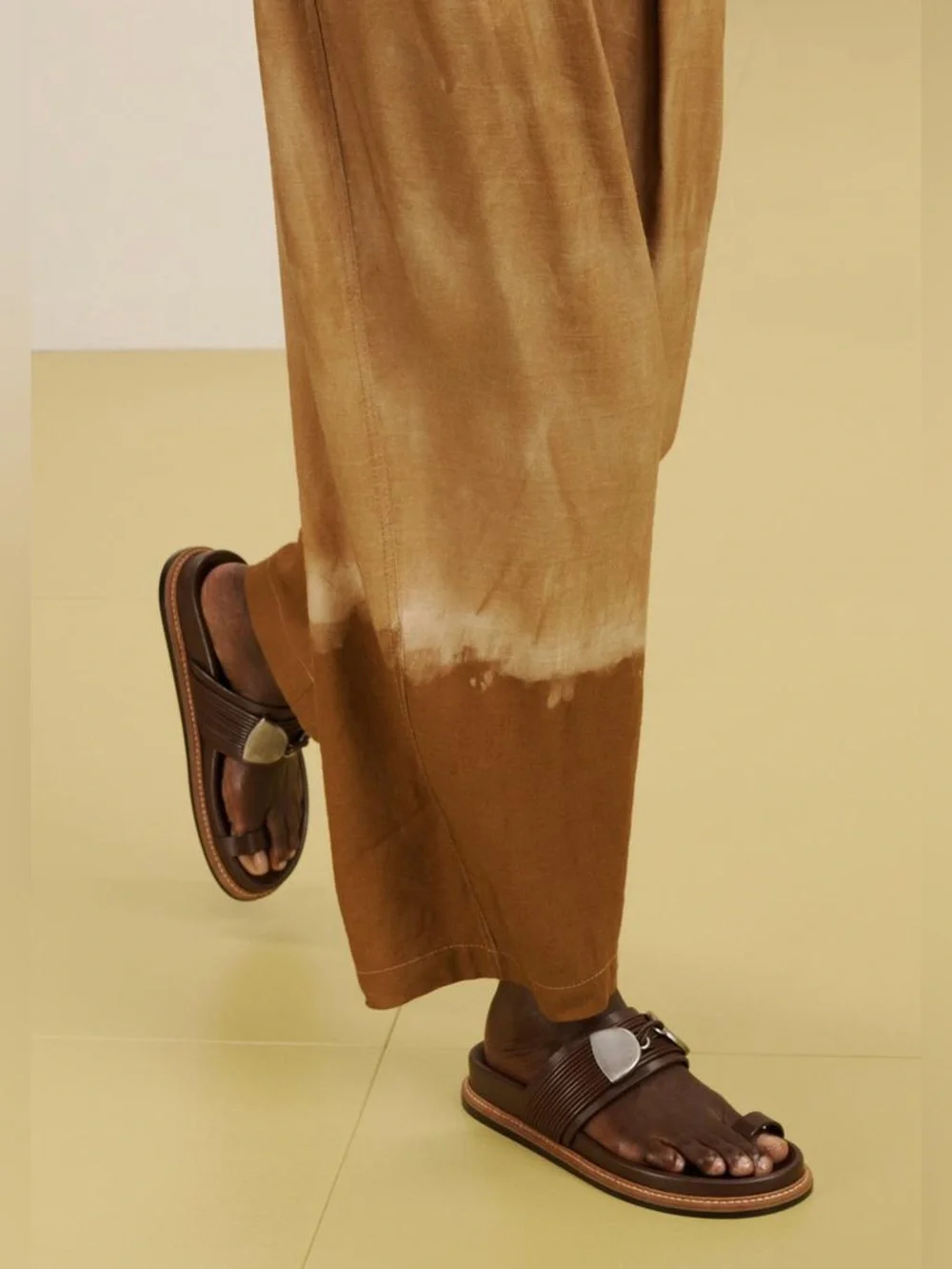 NWT. Zara SRPLS Sand/Marl Viscose/Linen Blend Mid-Rise Pants. Size L.